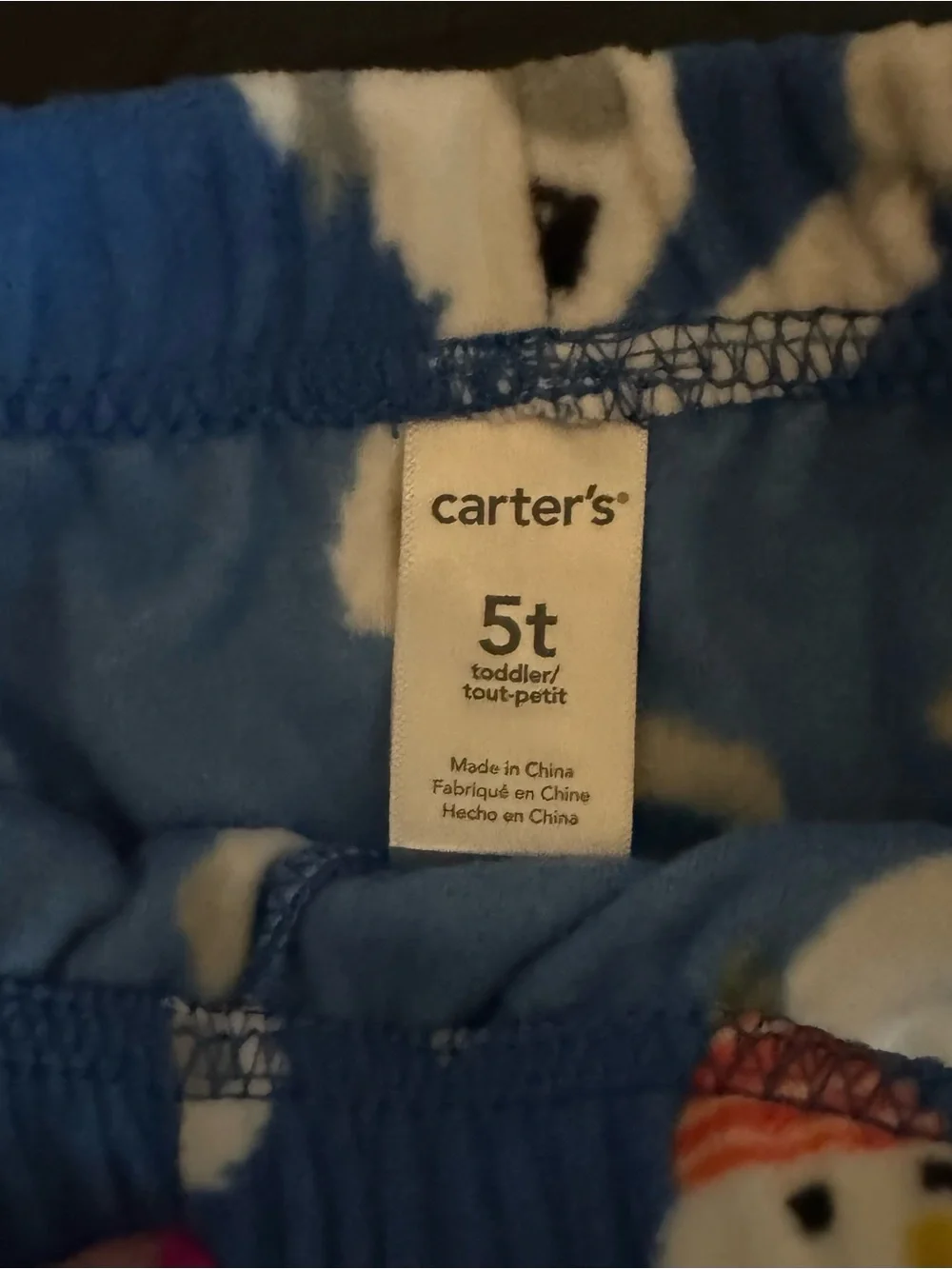 Carter's Red and Blue Yeti Fleece Pajama Set